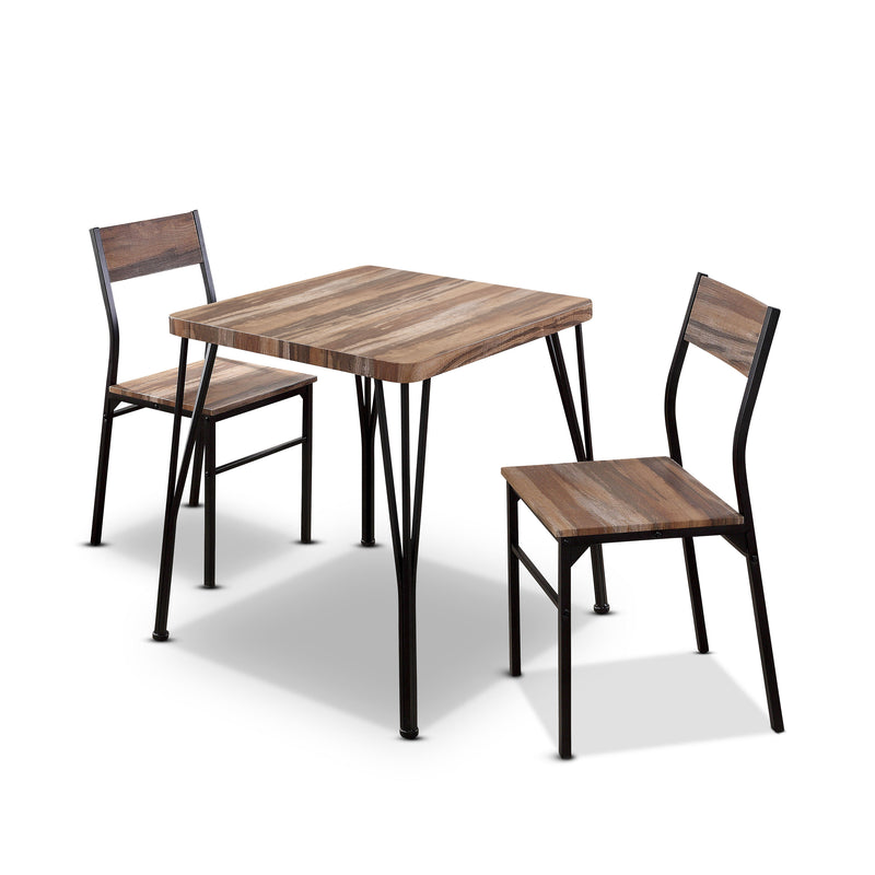 Lamount 3-Piece Dining Set in Natural and Espresso