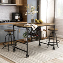 Kline Industrial Swivel Bar Stools (Set of 2)