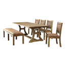 Lyon Cottage 6-Piece Wood Dining Set