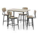 Shandry 5-Piece Counter Height Dining Set in Gray