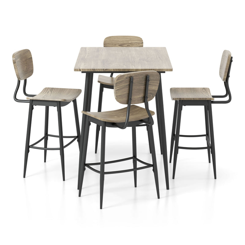 Shandry 5-Piece Counter Height Dining Set in Gray