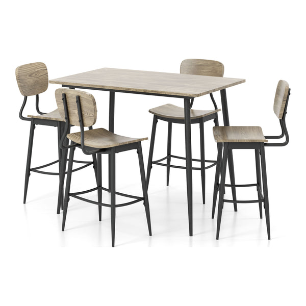 Shandry 5-Piece Counter Height Dining Set in Gray