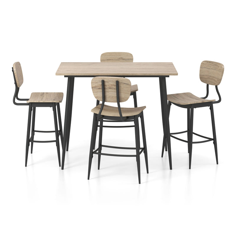 Shandry 5-Piece Counter Height Dining Set in Natural