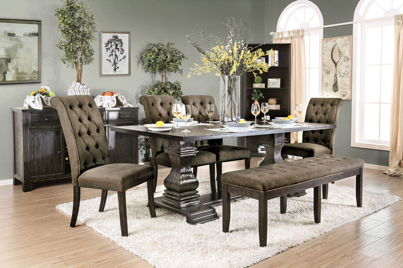 Nissa Rustic Rectangular Dining Table