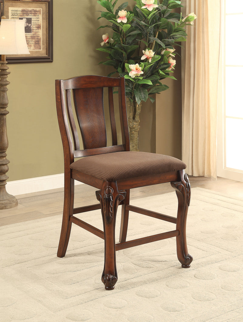 Hannah Traditional Padded Counter Height Chairs (Set of 2)