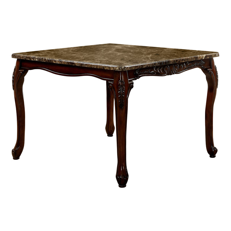 Hannah Traditional Marble Top Counter Height Table