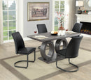 Monte Transitional Faux Leather Upholstered Side Chairs (Set of 2)