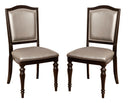 Harry Transitional Faux Leather Padded Side Chairs (Set of 2)