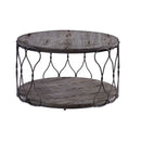 Stenz Industrial Wood Coffee Table