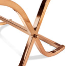 Lorrisa Contemporary Glass Top End Table in Brass