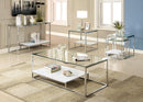 Aldea Contemporary Glass Top Coffee Table