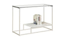 Aldea Contemporary Glass Top Sofa Table
