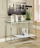 Aldea Contemporary Glass Top Sofa Table