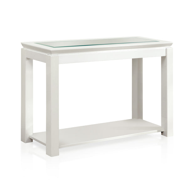 Clariton Contemporary Open Shelf Sofa Table