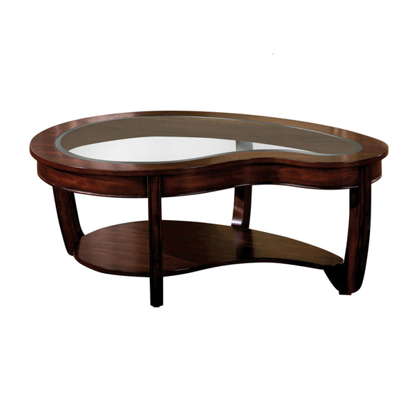 Shervin Transitional Glass Top Coffee Table