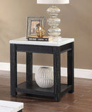 Tateam Transitional Marble Top End Table