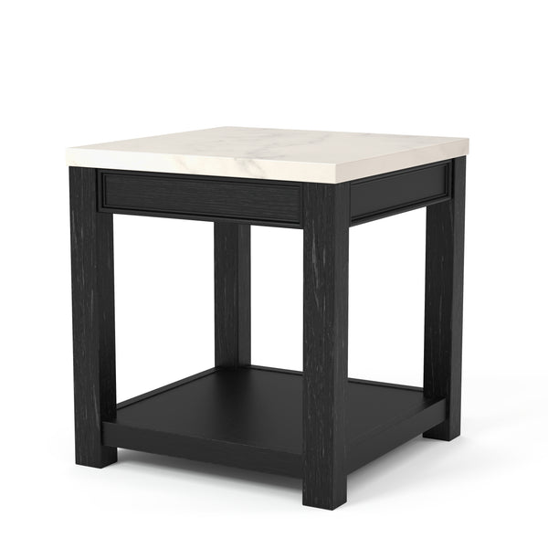 Tateam Transitional Marble Top End Table