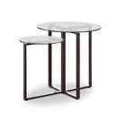 Muria Glass Top End Table