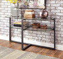 Muria Glass Top Console Table