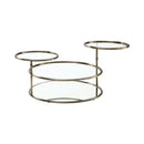 Felix Contemporary Glass Round Swivel Coffee Table