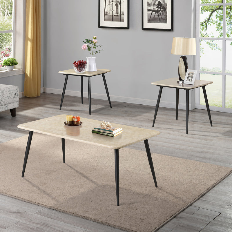 Teres 3-Piece Coffee Table Set in Natural