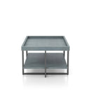 Humere Tray Top Coffee Table in Antique Blue