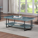 Humere Tray Top Coffee Table in Antique Blue