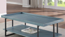 Humere Tray Top Coffee Table in Antique Blue