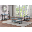 Humere Tray Top Coffee Table in Antique Blue