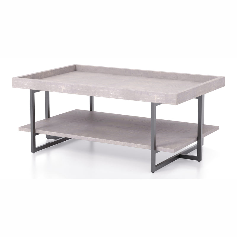 Humere Tray Top Coffee Table in Antique Gray