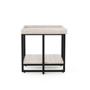 Humere Tray Top End Table in Antique White
