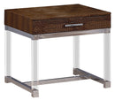 Dundy Contemporary 1-Drawer End Table in Brown