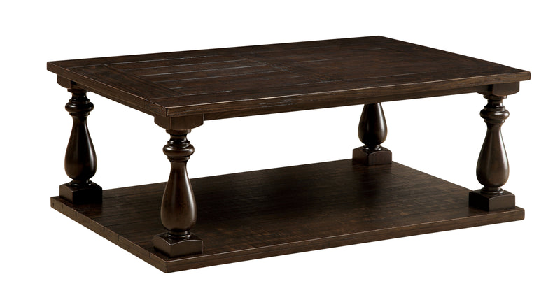 Tessa Transitional Open Storage Coffee Table