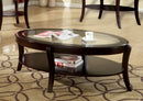 Dorite Contemporary Glass Top Coffee Table