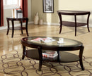 Dorite Contemporary Glass Top Coffee Table