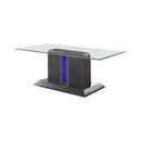 Poelter Contemporary Glass Top Coffee Table