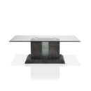 Poelter Contemporary Glass Top Coffee Table