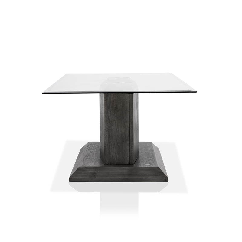 Poelter Contemporary Glass Top Coffee Table