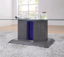 Poelter Contemporary Glass Top Coffee Table