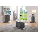 Lillon Contemporary Glass Top End Table