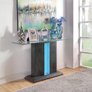 Poelter Contemporary Glass Top Console Table