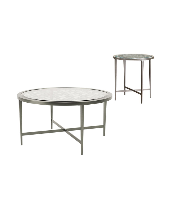 Seridian Contemporary 2-Piece Metal Table Set