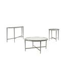 Seridian Contemporary 3-Piece Metal Table Set