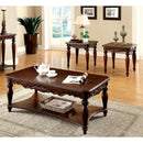 Shallo Traditional 3-Piece Wood Table Set