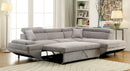 Ashely Contemporary L-Shape Sectional in Gray