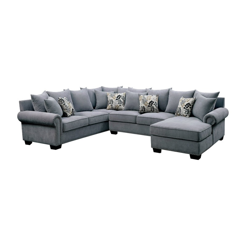 Pradeep Transitional U-Shape Sectional in Gray