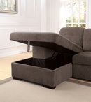 Owego Tufted Sectional in Warm Gray