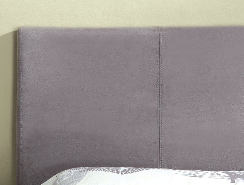 Ameena Contemporary Fabric Full/Queen Upholstered Headboard in Gray