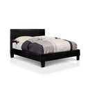 Ameena Contemporary Faux Leather Twin Platform Bed in Espresso