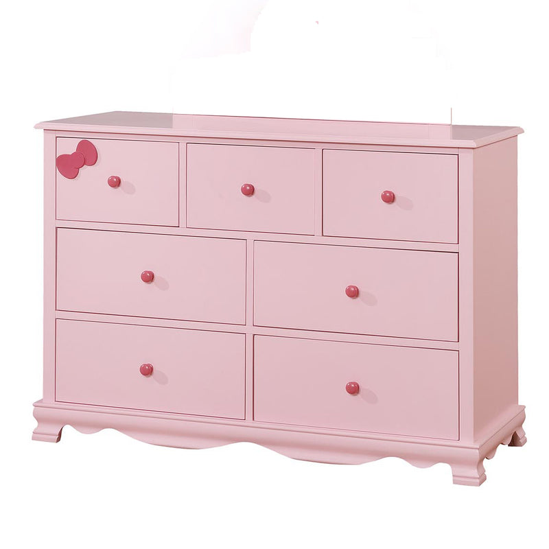 Poppy 7-Drawer Dresser in Pink